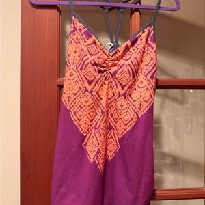 Prana Purple/Orange Sporty Leyla Top, XL, NWT